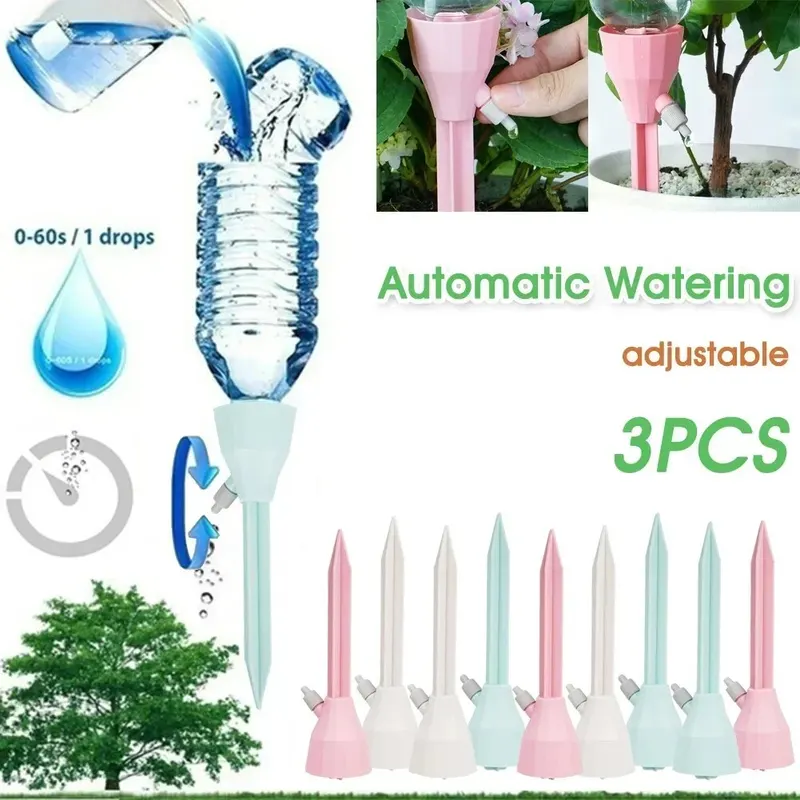 3Pcs Adjustable Drip Irrigatio - Self Watering Insert のレビューと価格