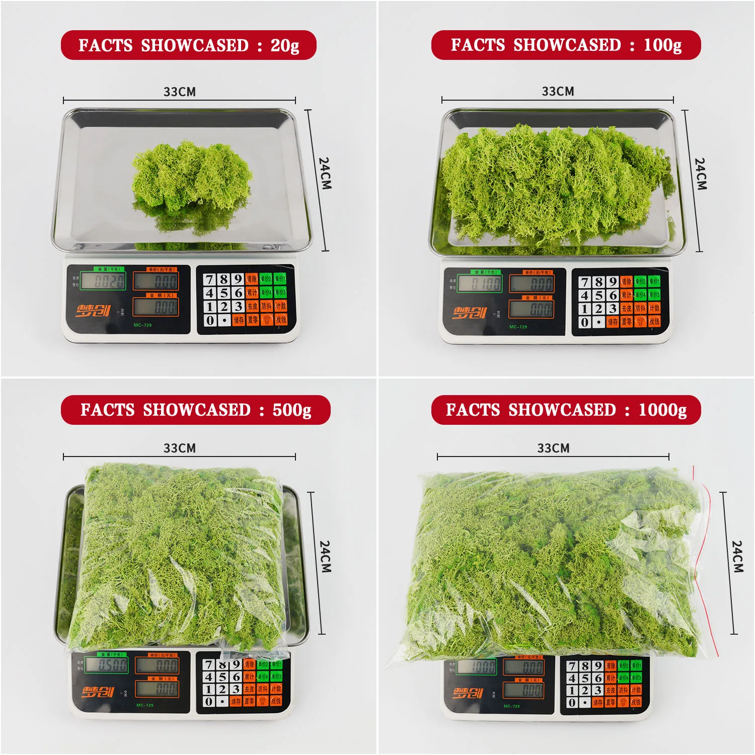 20-200g Artificial Green Plant - Sphagnum Moss Dry のレビューと価格
