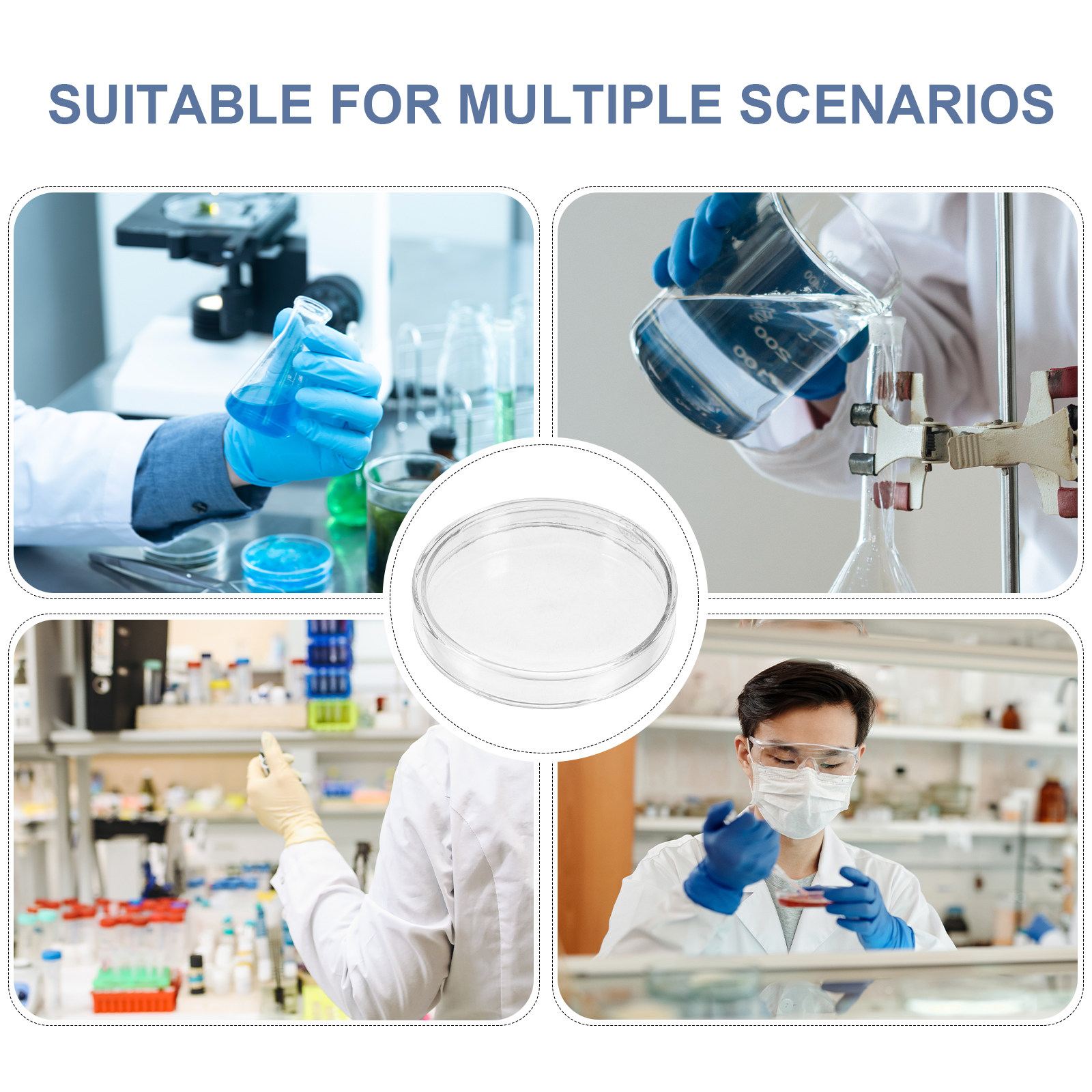 Glass Petri Dish Flat Bottom R - Agar Tissue Culture のレビューと価格