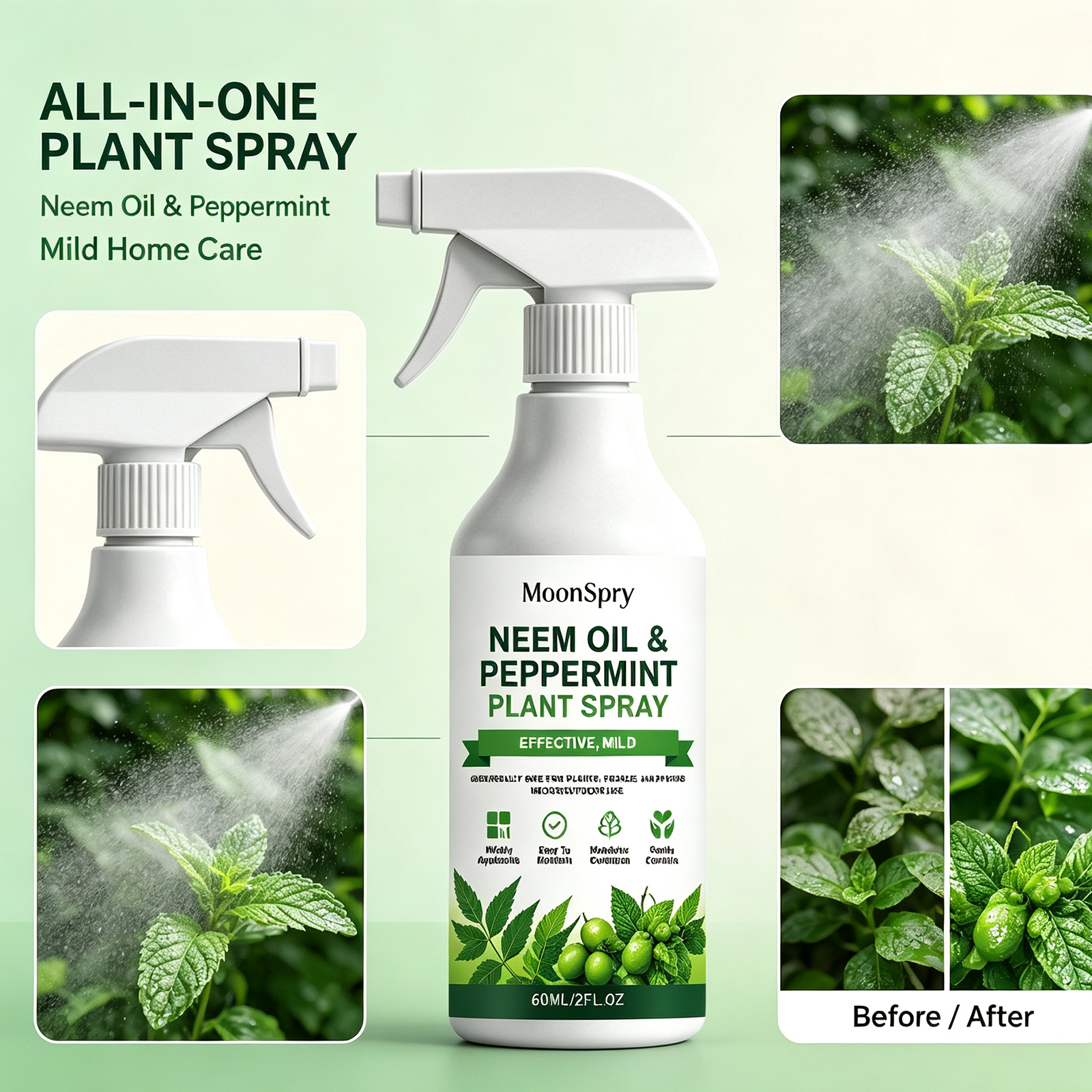 Neem Oil Mint Plant Spray Natu - Rooting Hormone Powder のレビューと価格