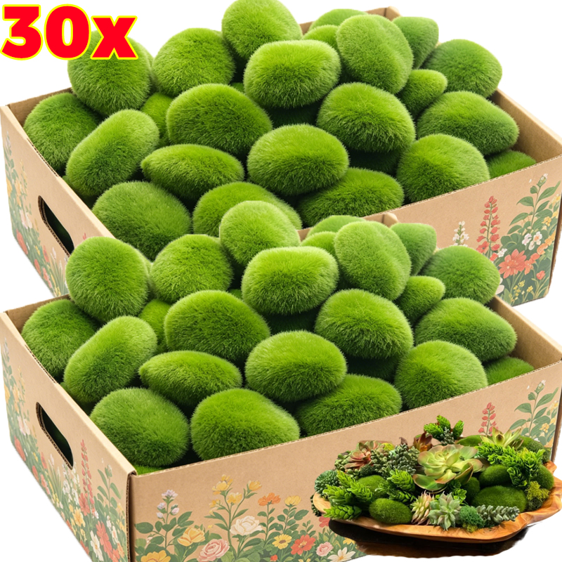 5/30pcs Simulation Moss Stone  - Sphagnum Moss Dry のレビューと価格