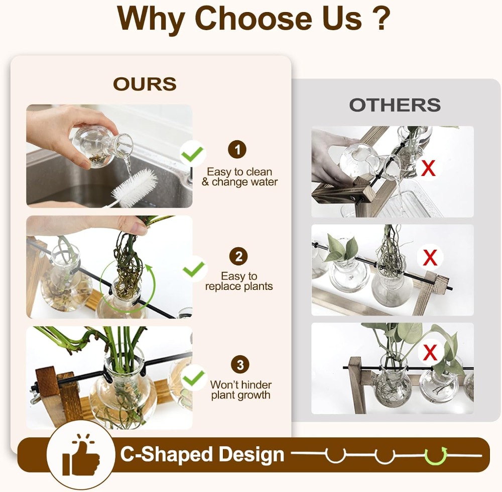 Plant Propagation Station with - Propagation Station Vase のレビューと価格