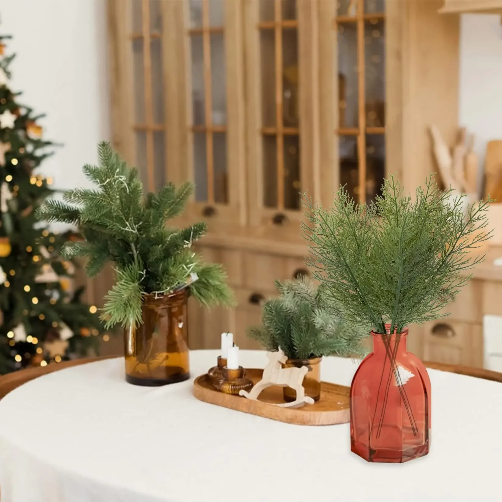 10pc Artificial Plants Pine Br - Sphagnum Moss Dry のレビューと価格