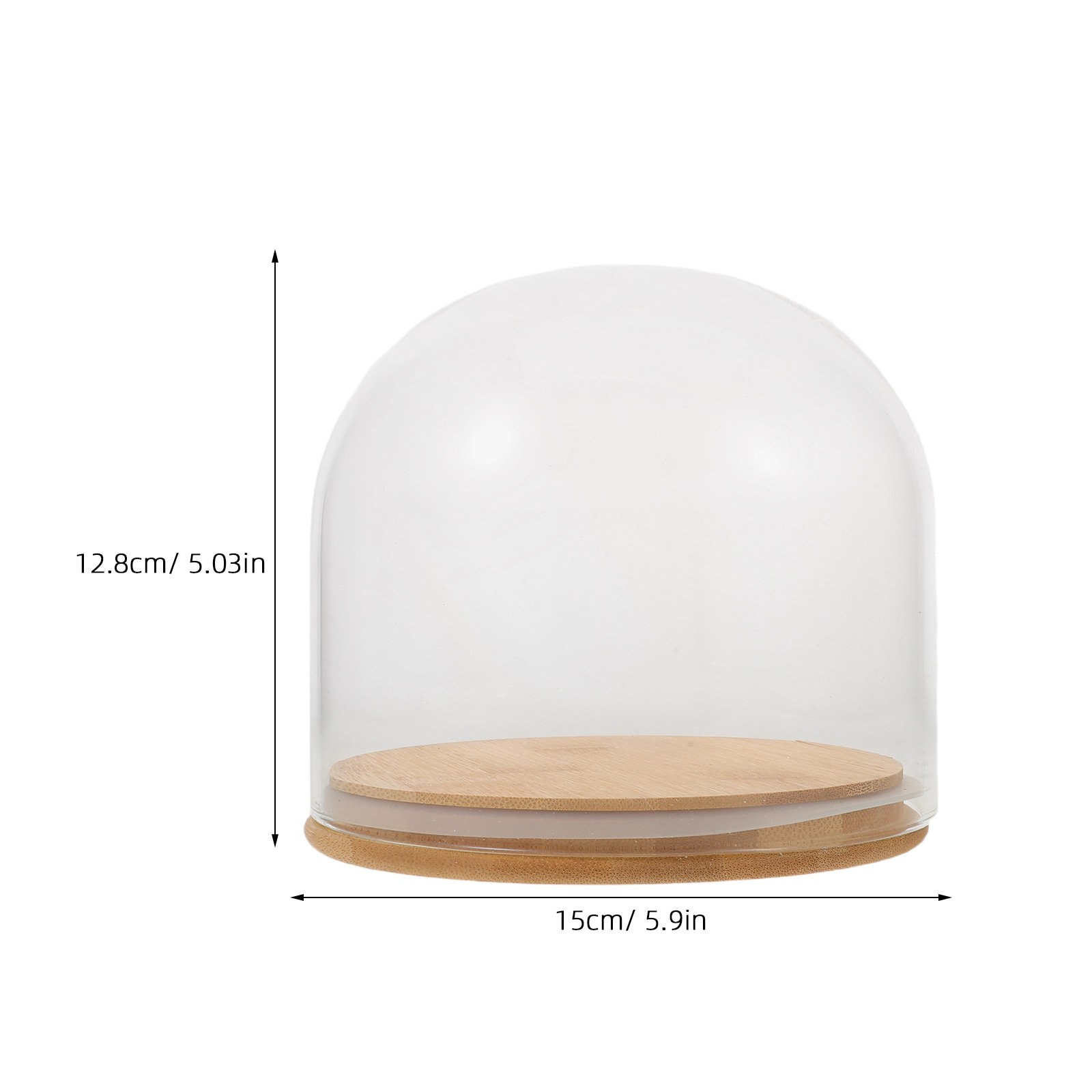 Clear Glass Dome Cloche with S - Plastic Dome Clear のレビューと価格