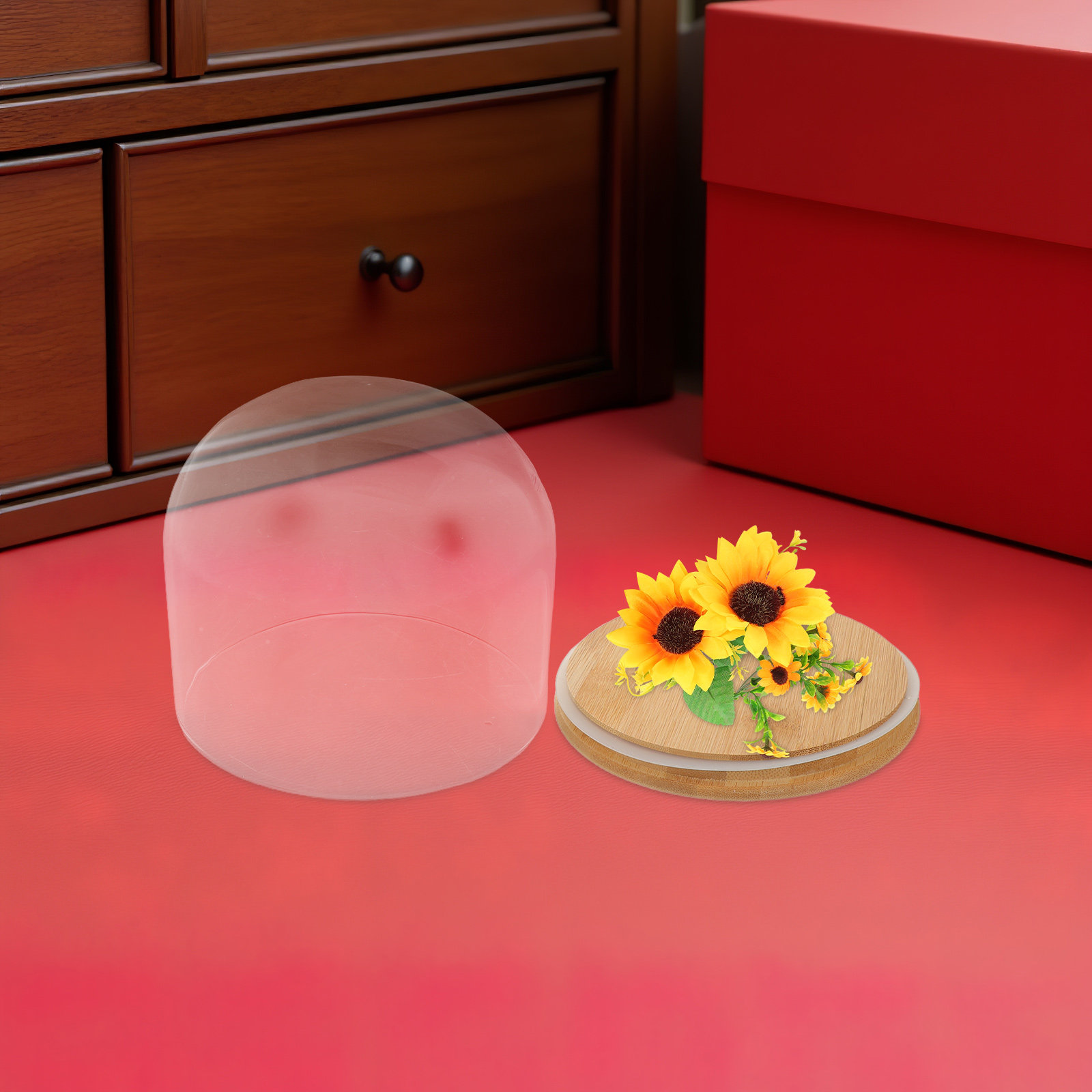 Clear Glass Dome Cloche with S - Plastic Dome Clear のレビューと価格