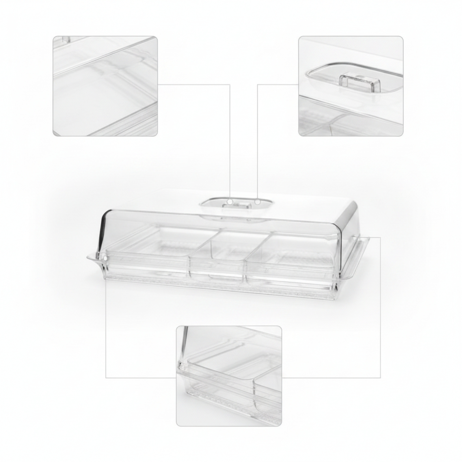Food Cover with Base Dustproof - Plastic Dome Clear のレビューと価格