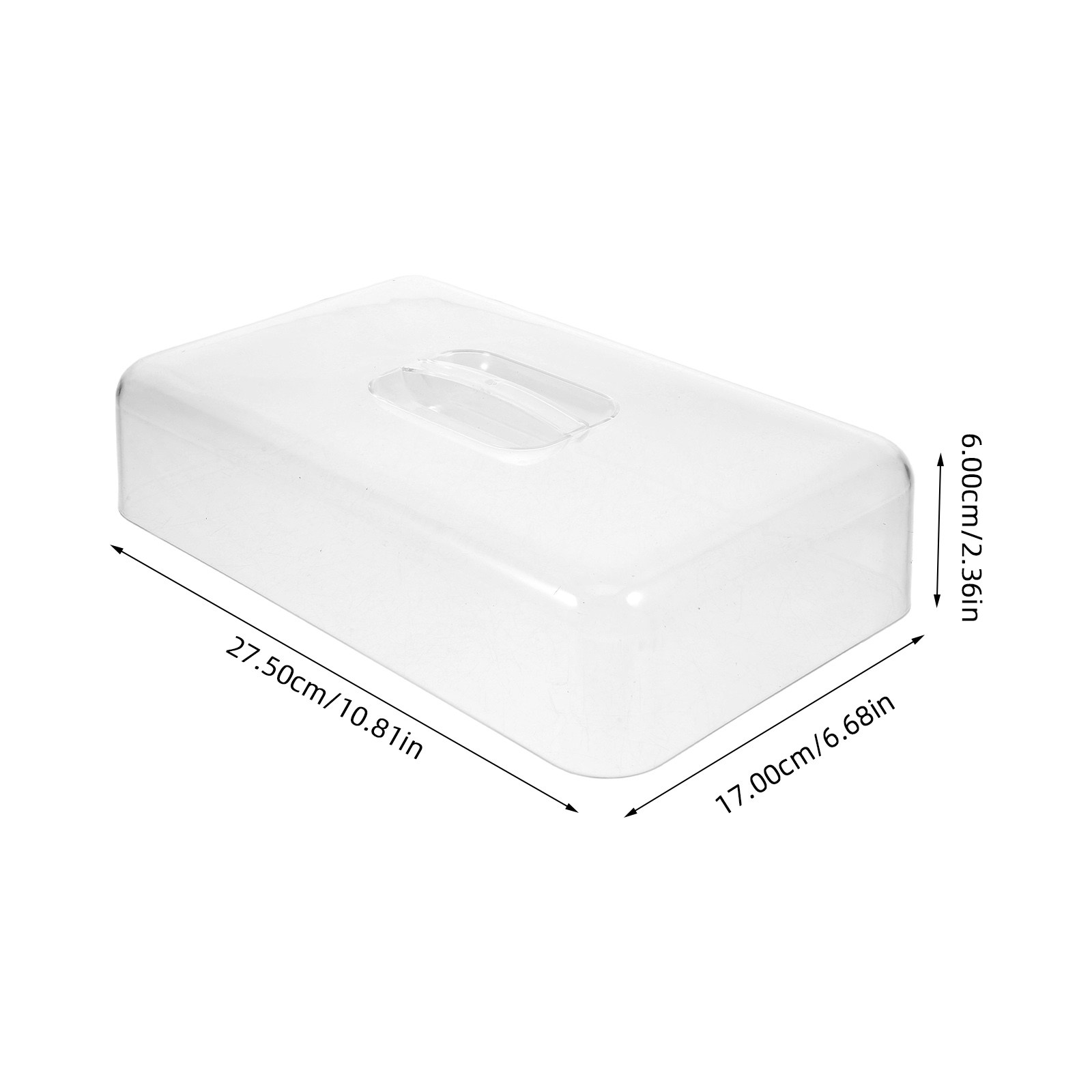 2Pcs Clear Acrylic Rectangular - Plastic Dome Clear のレビューと価格