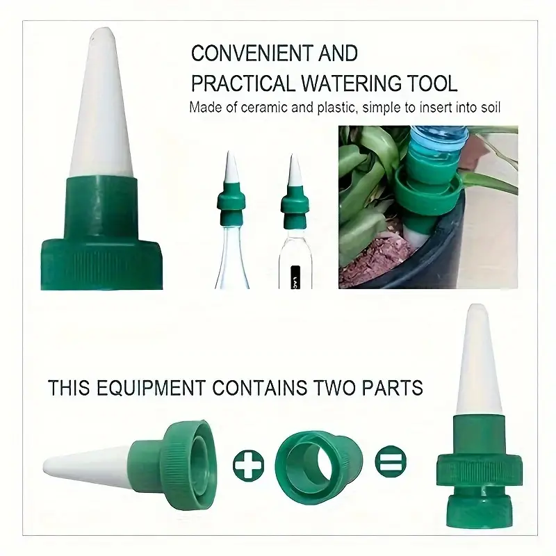 4Pcs Automatic Plant Drip Irri - Self Watering Insert のレビューと価格