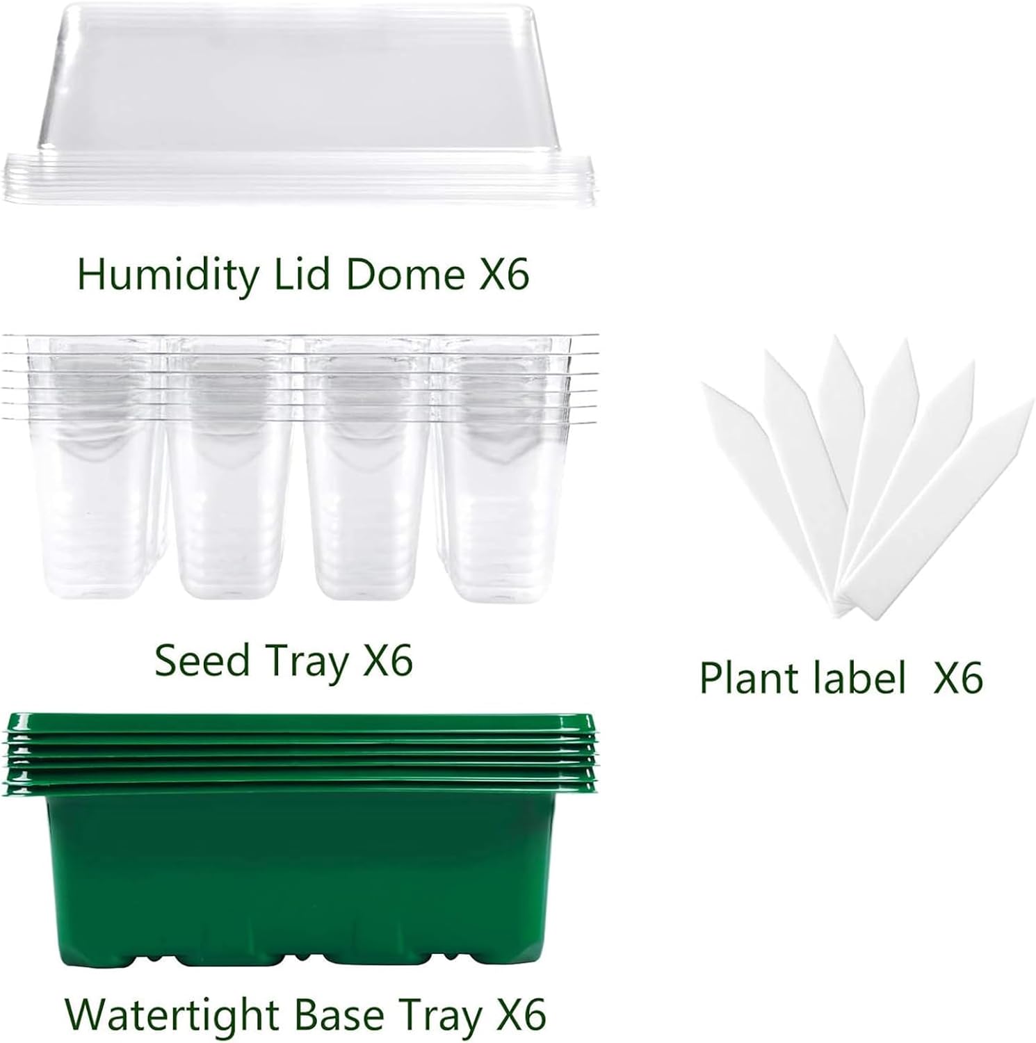 6-Pack Seed Starter Tray with  - Humidity Dome Kit のレビューと価格