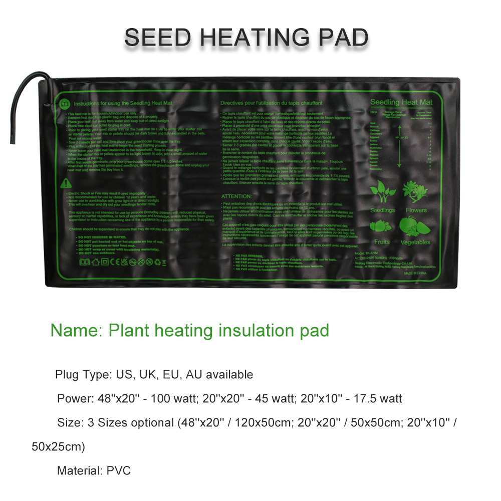 Seedling Heating Pad 3 Sizes W - Heat Mat Seedling のレビューと価格