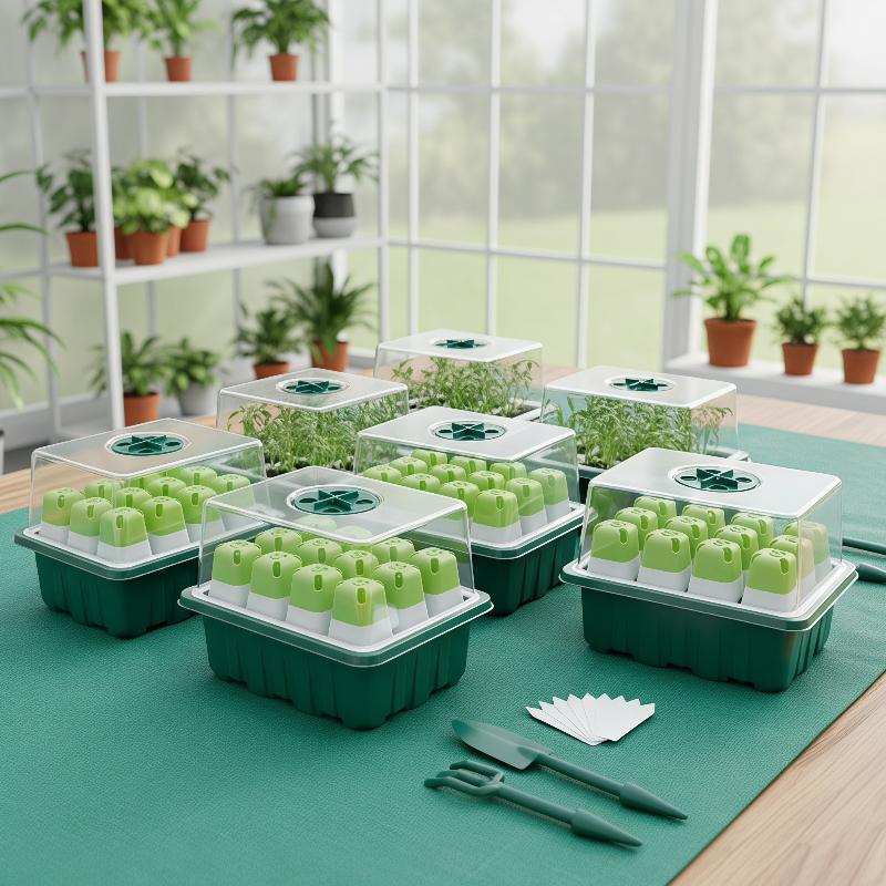Seed Starter Tray With Humidit - Humidity Dome Kit のレビューと価格