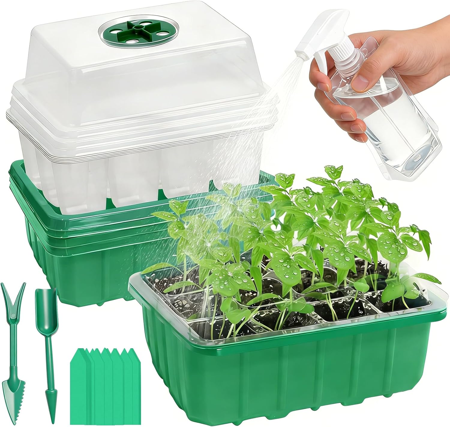 5-Pack Seed Starter Tray Kit w - Humidity Dome Kit のレビューと価格