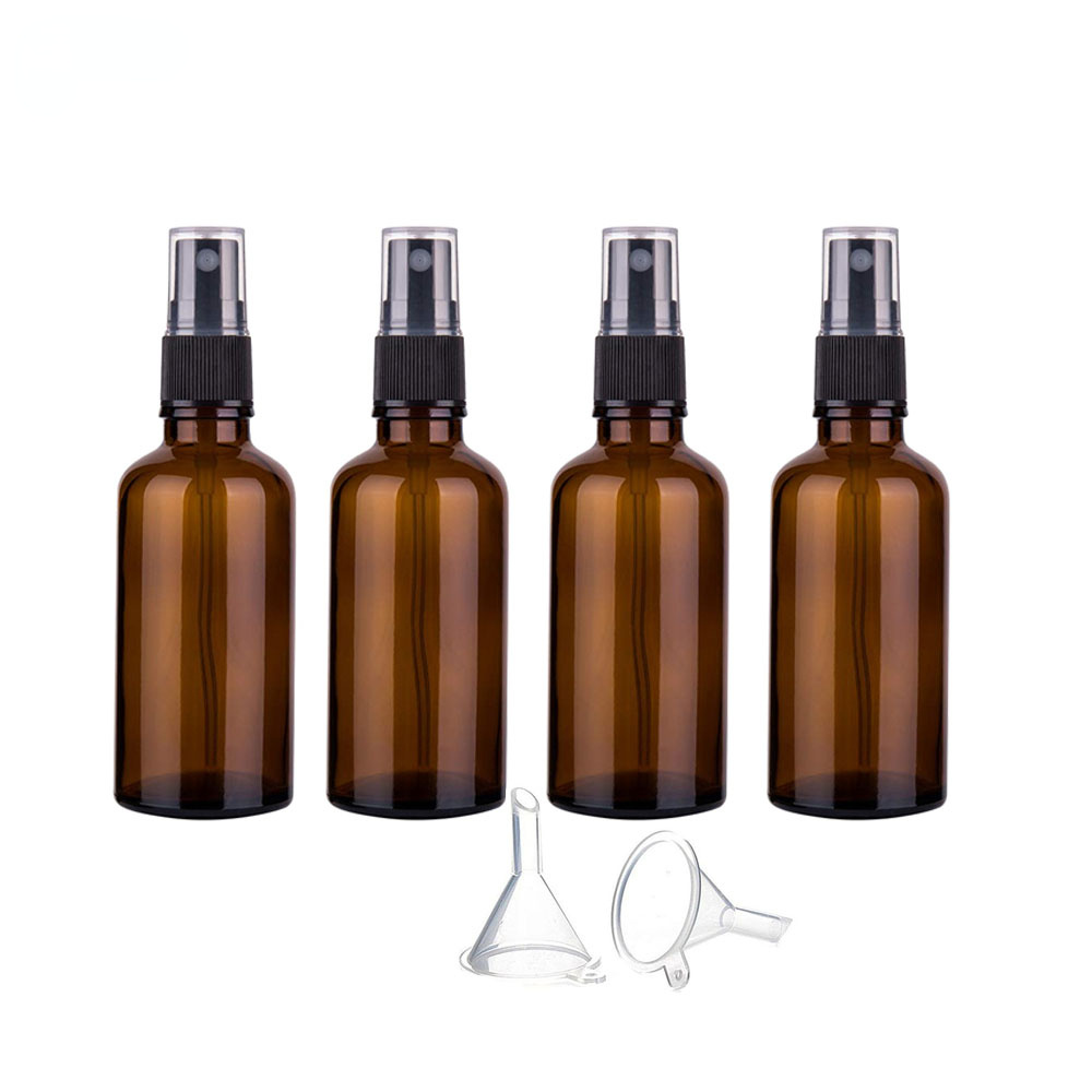 4pcs 50ml Amber Glass Spray Bo - Misting Bottle Fine のレビューと価格