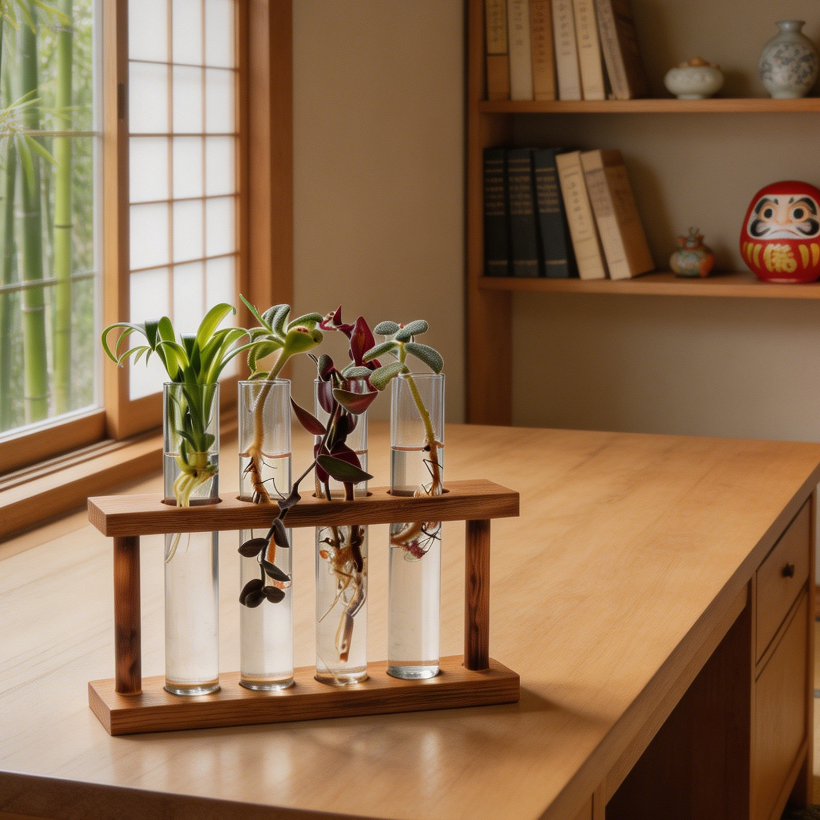 Wooden Plant Propagation Stati - Propagation Station Vase のレビューと価格