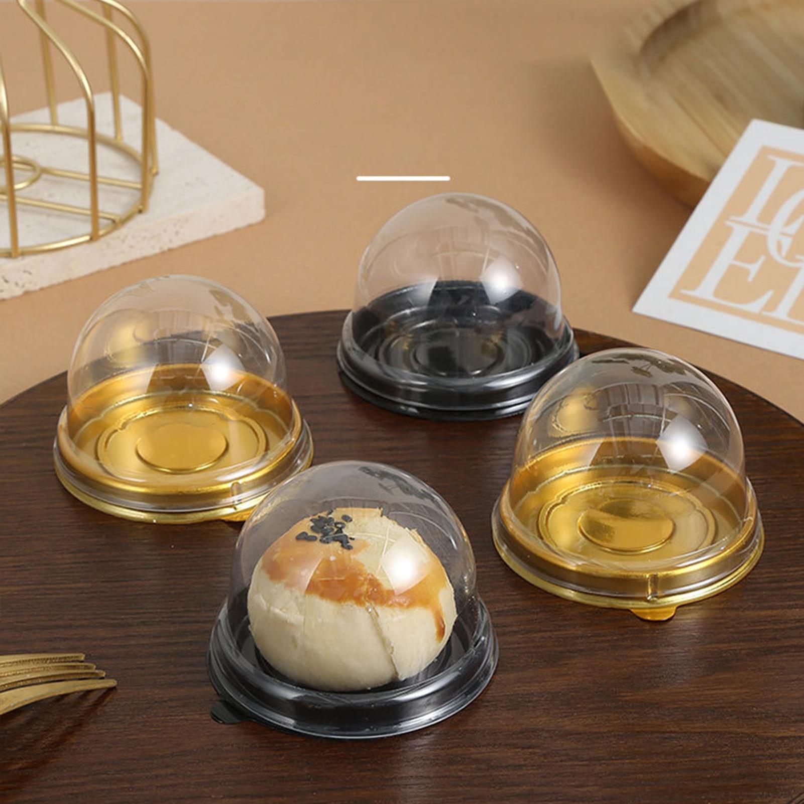 Cupcake Boxes 50pcs Clear Plas - Plastic Dome Clear のレビューと価格