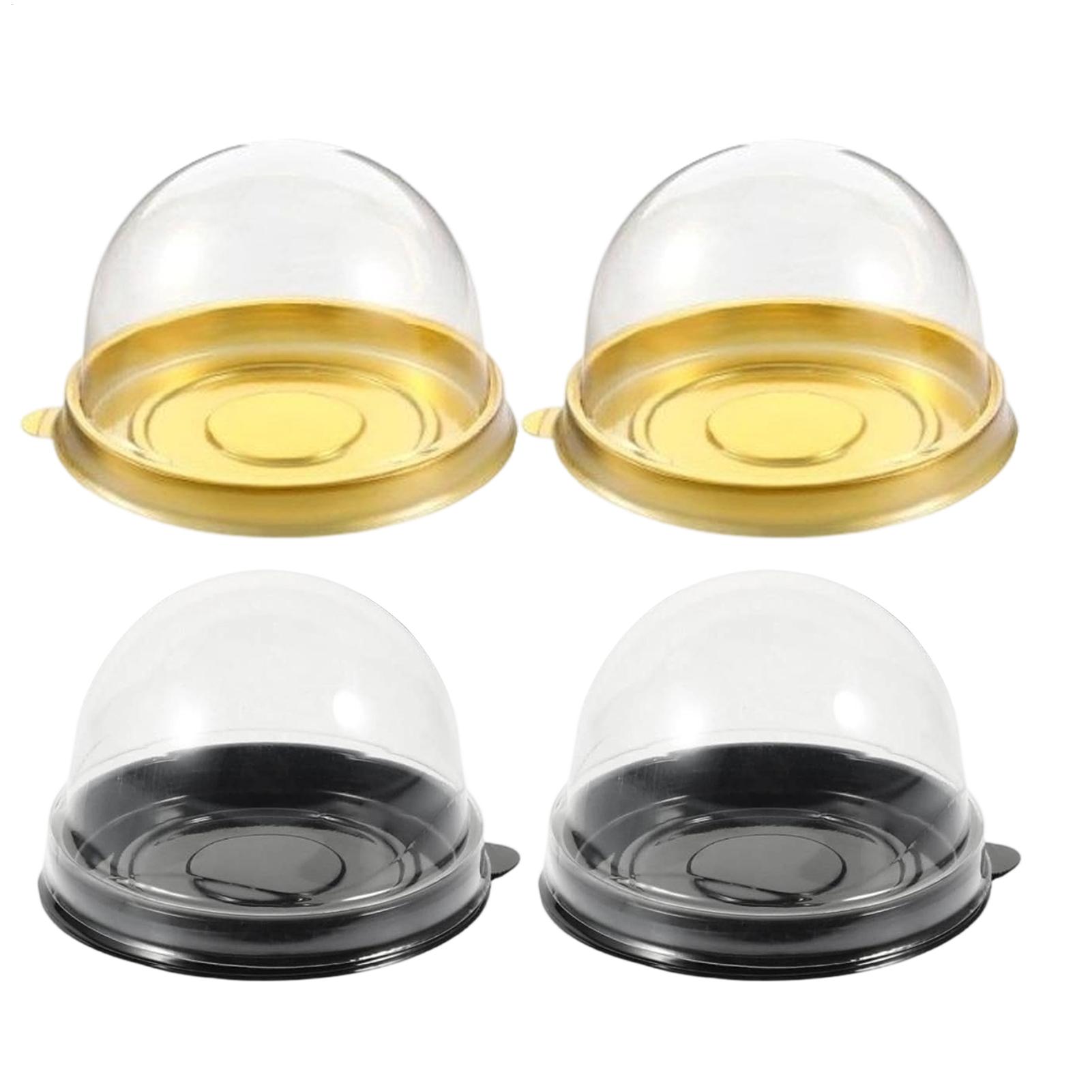 Cupcake Boxes 50pcs Clear Plas - Plastic Dome Clear のレビューと価格